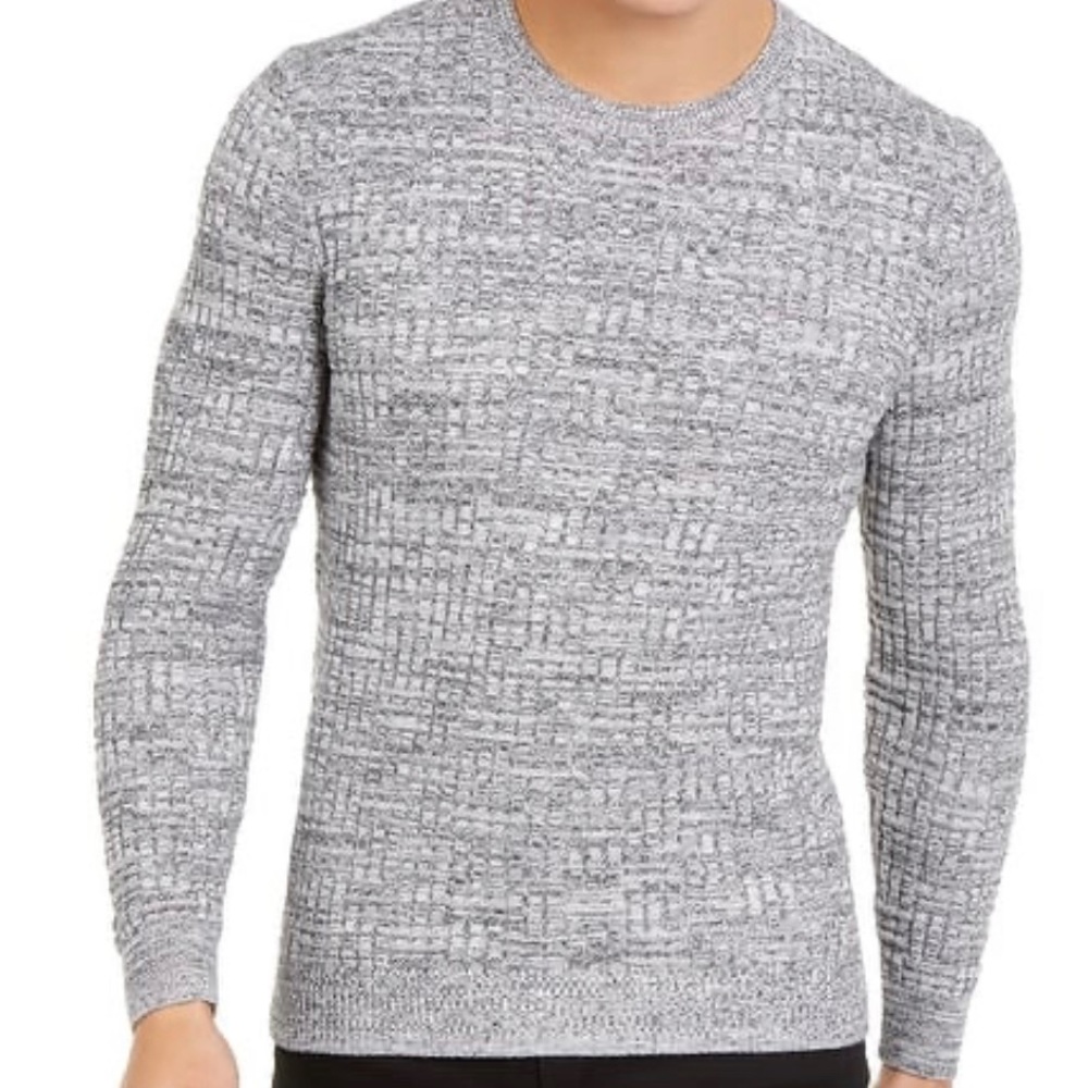 NWT Tasso Elba Men's Basket Weave Crewneck Sweater